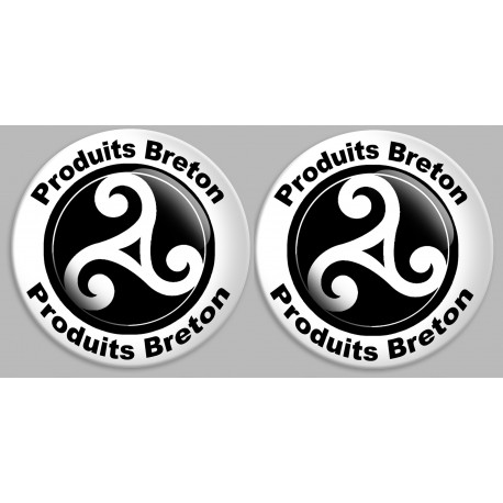 Produit breton triskel - 2fois 10cm - Sticker/autocollant