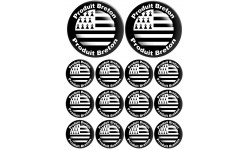 Produit drapeau breton - 2fois 10cm / 12fois 5cm - Sticker/autocollant