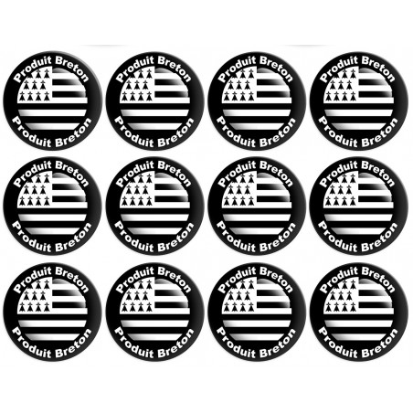 Produit drapeau breton - 12fois 5cm - Sticker/autocollant