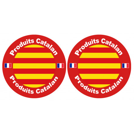 Produits Catalan - 2fois 10cm - Sticker/autocollant