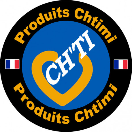 Produits Ch'ti - 1 sticker de 20cm - Sticker/autocollant