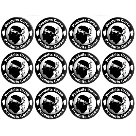 Produits Corse - 12fois 5cm - Sticker/autocollant