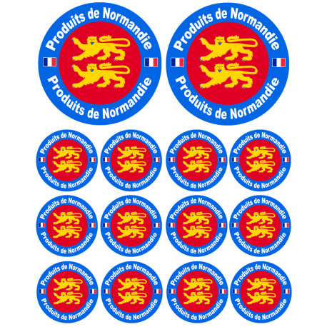 Produits de Normandie - 2fois 10cm / 12fois 5cm - Sticker/autocollant