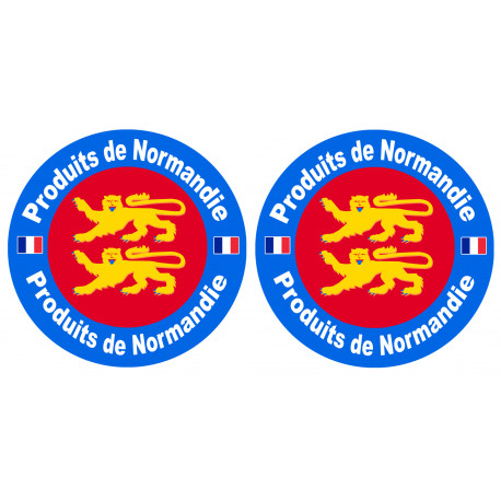 Produits de Normandie - 2tckers 10cm - Sticker/autocollant