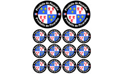 Produits Picardie - 2stickers 10 cm / 12stickers 5cm - Sticker/autocollant