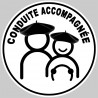 conduite accompagnée Beret Basque - 15cm - Sticker/autocollant