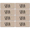 Prénom Sofia - 8 stickers de 5x2cm - Sticker/autocollant