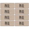 Prénom Paul - 8 stickers de 5x2cm - Sticker/autocollant