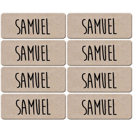 Prénom Samuel - 8 stickers de 5x2cm - Sticker/autocollant