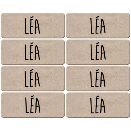 Prénom Léa - 8 stickers de 5x2cm - Sticker/autocollant