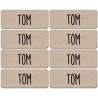 Prénom Tom - 8 stickers de 5x2cm - Sticker/autocollant