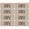 Prénom Louise - 8 stickers de 5x2cm - Sticker/autocollant