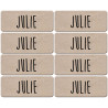 Prénom Julie - 8 stickers de 5x2cm - Sticker/autocollant