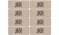 Prénom Jade - 8 stickers de 5x2cm - Sticker/autocollant