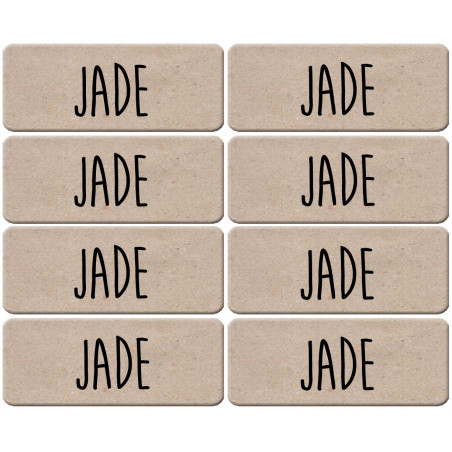 Prénom Jade - 8 stickers de 5x2cm - Sticker/autocollant