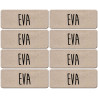 Prénom Eva - 8 stickers de 5x2cm - Sticker/autocollant