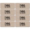 Prénom Emma - 8 stickers de 5x2cm - Sticker/autocollant