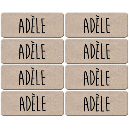 Prénom Adèle - 8 stickers de 5x2cm - Sticker/autocollant