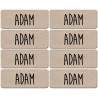 Prénom Adam - 8 stickers de 5x2cm - Sticker/autocollant