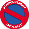 stationnement gênant - 20cm - Sticker/autocollant