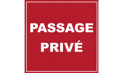 passage privé - 15cm - Sticker/autocollant