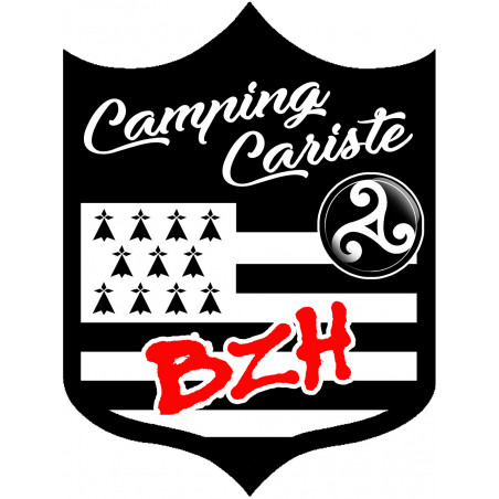 campingcariste BZH - 15x11.2cm - Sticker/autocollant