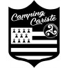 campingcariste Breton - 15x11.2cm - Sticker/autocollant