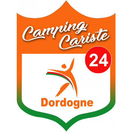 Campingcariste Dordogne 24 - 20x15cm - Sticker/autocollant