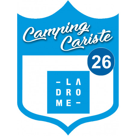 Campingcariste Drome 26 - 20x15cm - Sticker/autocollant