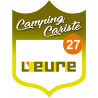 Campingcariste l'Eure 27 - 20x15cm - Sticker/autocollant