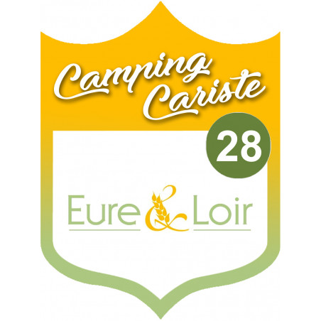 Campingcariste l'Eure et Loir 28 - 20x15cm - Sticker/autocollant