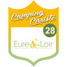 Campingcariste l'Eure et Loir 28 - 20x15cm - Sticker/autocollant