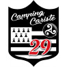 campingcariste Breton 29 - 15x11.2cm - Sticker/autocollant