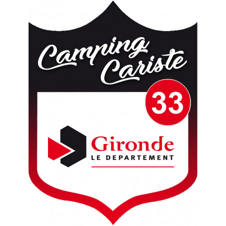 campingcariste Gironde 33 - 15x11.2cm - Sticker/autocollant