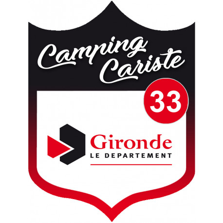 campingcariste Gironde 33 - 20x15cm - Sticker/autocollant