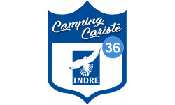 campingcariste Indre 36 - 20x15cm - Sticker/autocollant