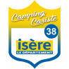 campingcariste Isère 38 - 20x15cm - Sticker/autocollant