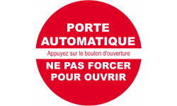 porte automatique ne pas forcer - 5cm - Sticker/autocollant