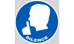 Silence - 20cm - Sticker/autocollant