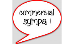 commercial sympa - 15x13.5cm - sticker/autocollant