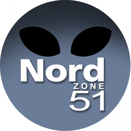 Nord zone 51 - 20cm - Sticker/autocollant