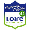 campingcariste Loire 42 - 15x11.2cm - Sticker/autocollant