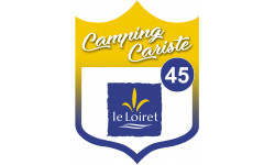 campingcariste Loiret 45 - 15x11.2cm - Sticker/autocollant