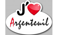 j'aime Argenteuil - 15x11cm - Sticker/autocollant