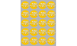 Soldes remise 70% (20 fois 5cm)  - Sticker/autocollant