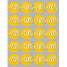 Soldes remise 70% (20 fois 5cm)  - Sticker/autocollant