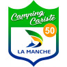 campingcariste Manche 50 - 10x7.5cm - Sticker/autocollant