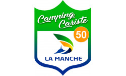 campingcariste Manche 50 - 20x15cm - Sticker/autocollant