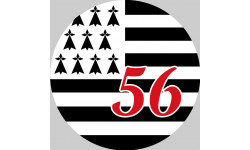 Bretagne 56 - 15cm - Sticker/autocollant