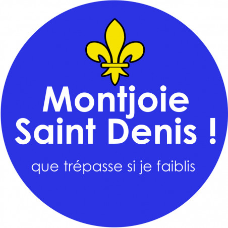 Montjoie Saint Denis - 15cm - Sticker/autocollant